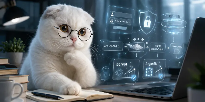 パスワード保存と、ハッシュ化・ソルト化・ストレッチング。